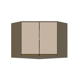 Armário de Canto Obliquo 2 Portas 79cm Henn | Duna/Cristal